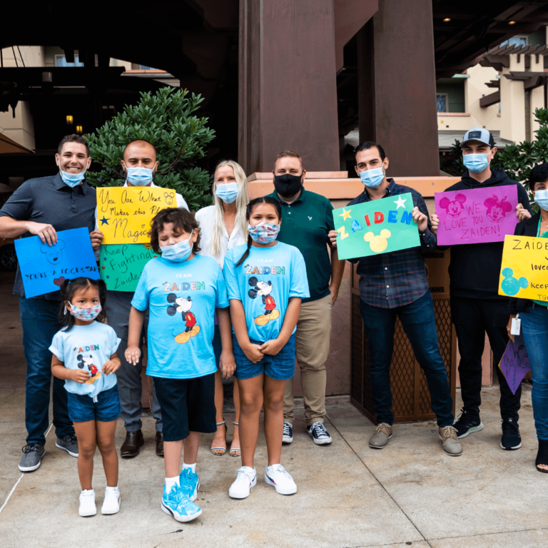 TQL with Miracles for Kids and Zaiden's family at Disneyland